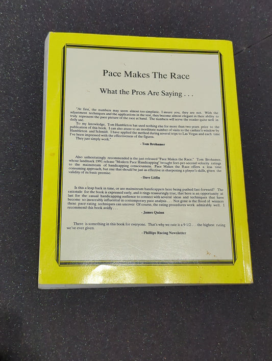 Pace Makes The Race book