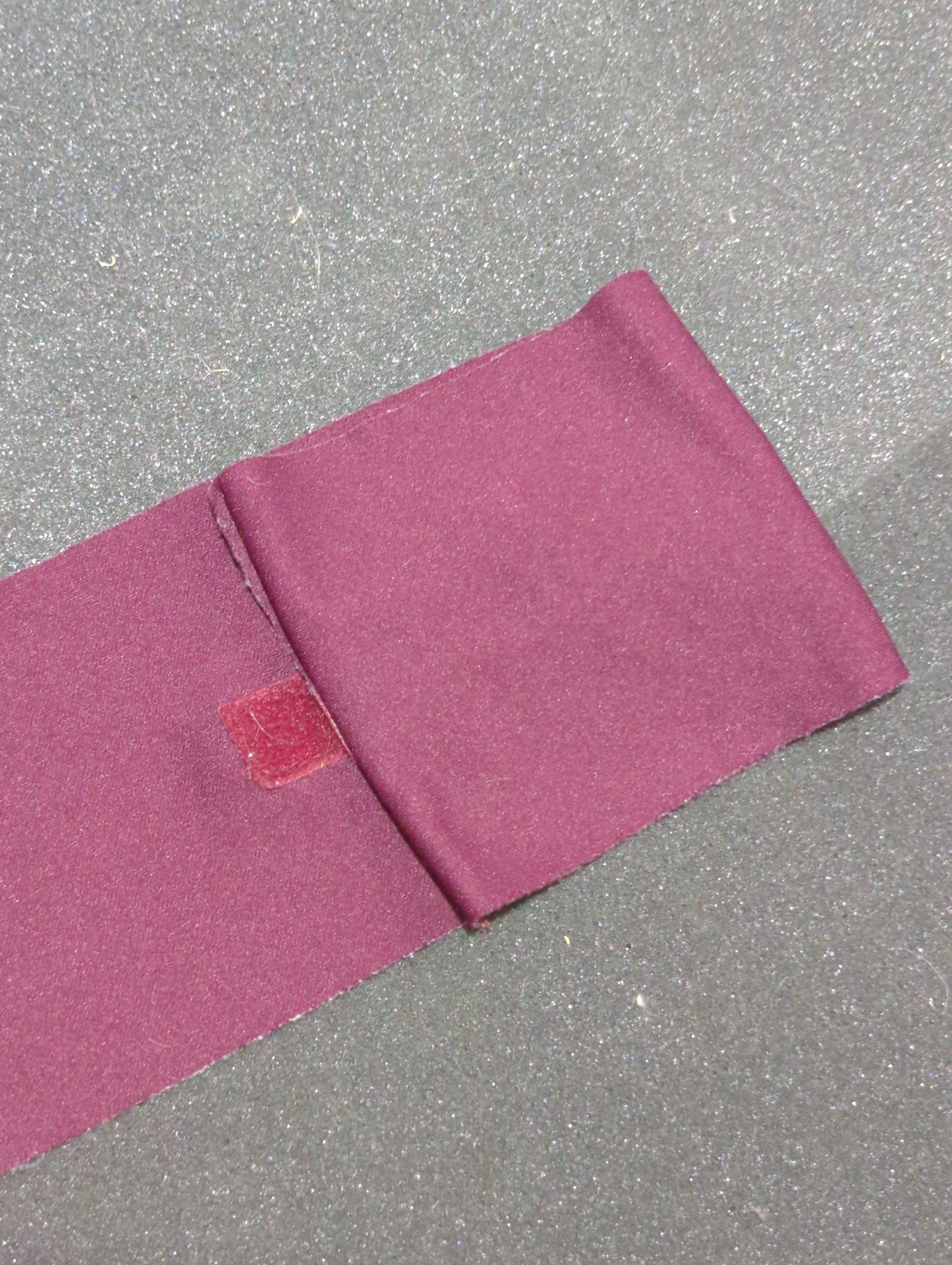 Maroon polyester leg wraps