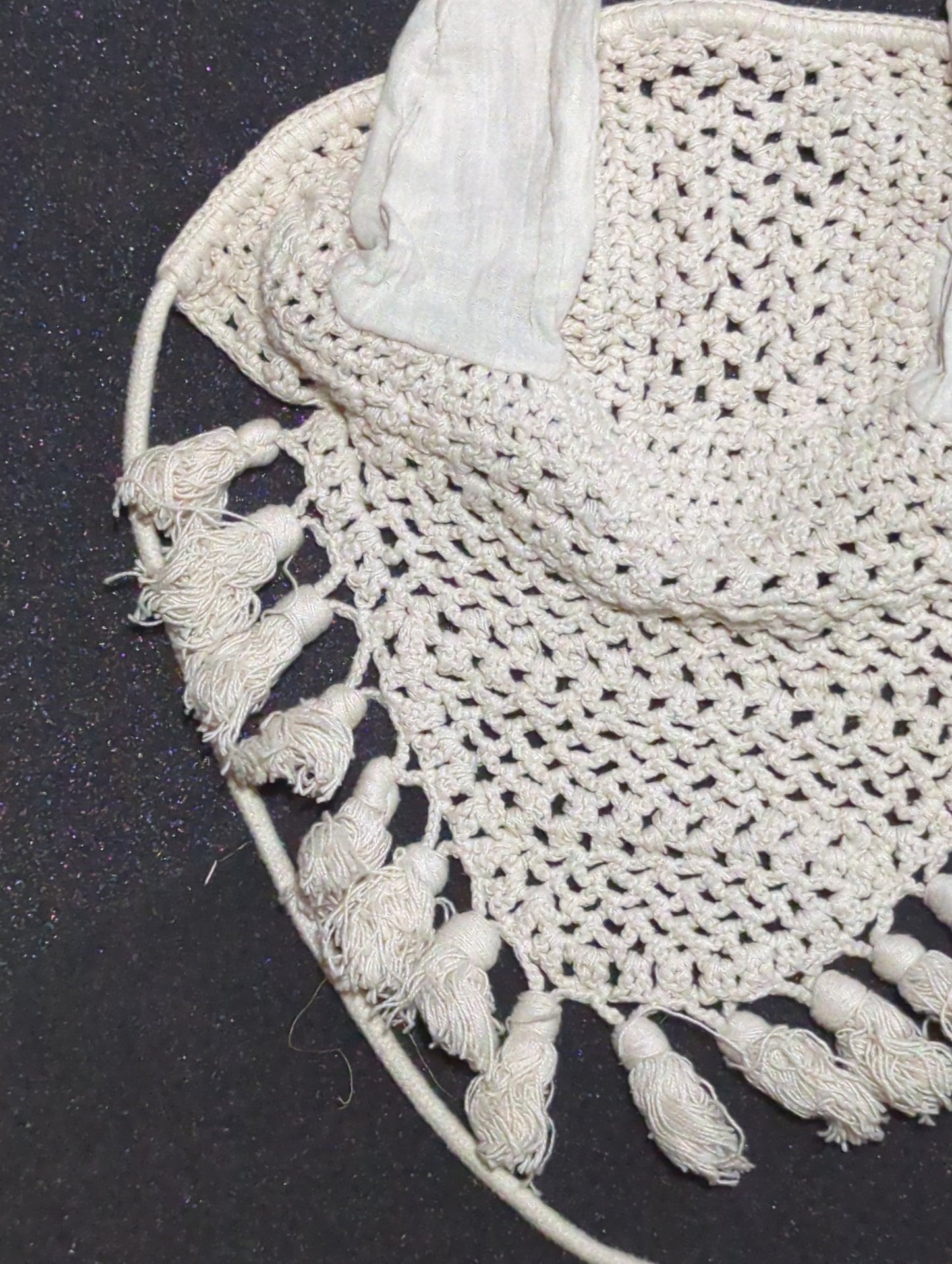 Crochet White Fly Bonnet