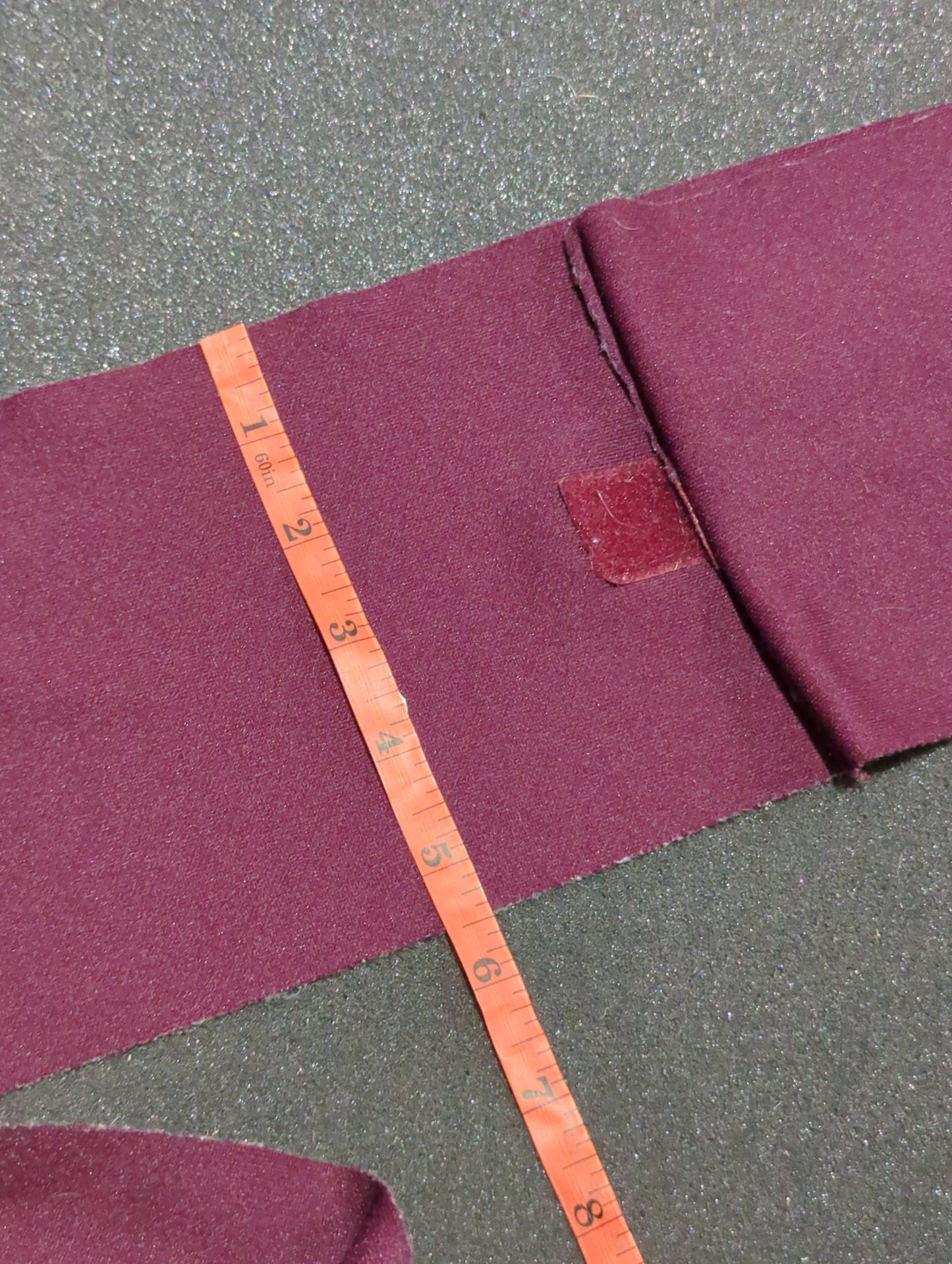 Maroon polyester leg wraps