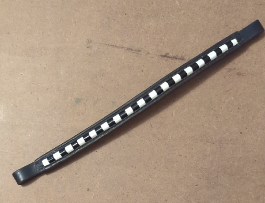 Black & White Checkered Browband