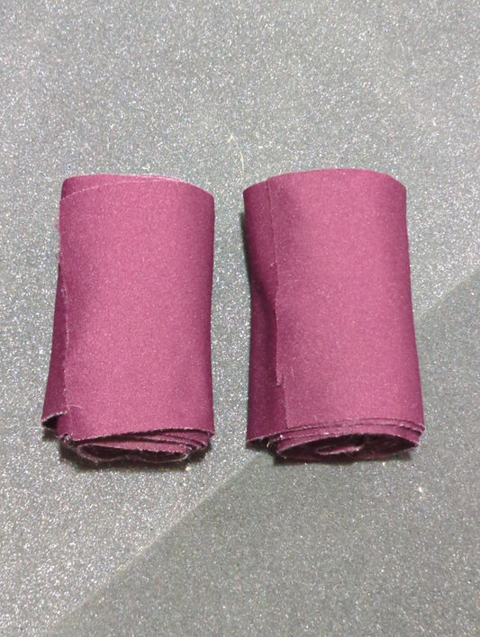 Maroon polyester leg wraps