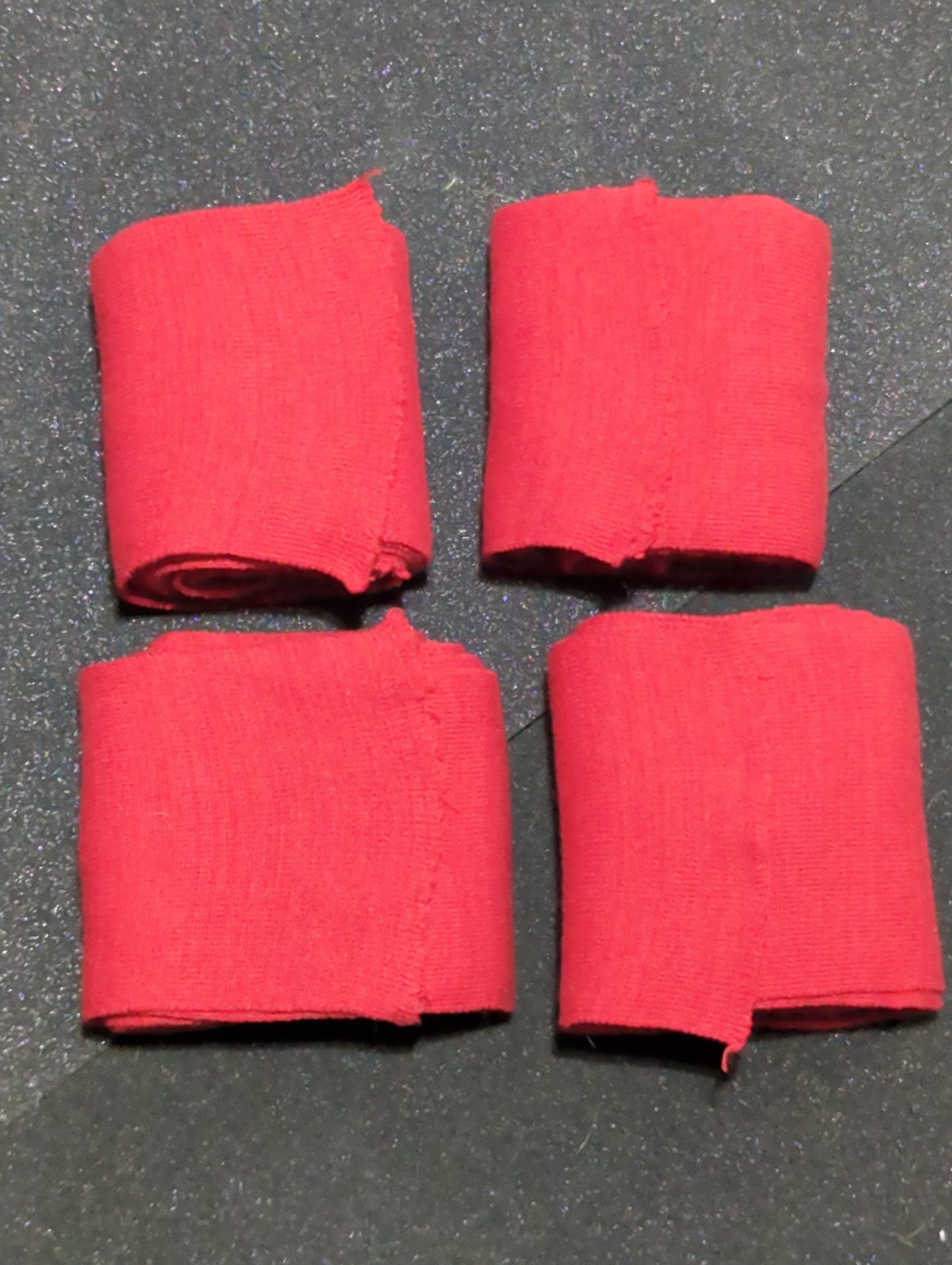 Red Cotton Leg Wraps