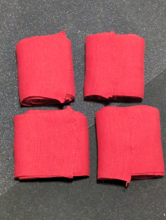 Red Cotton Leg Wraps