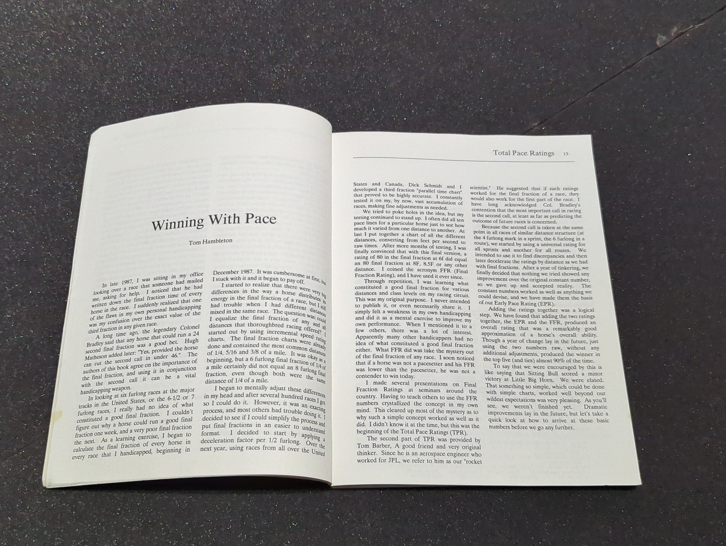 Pace Makes The Race book