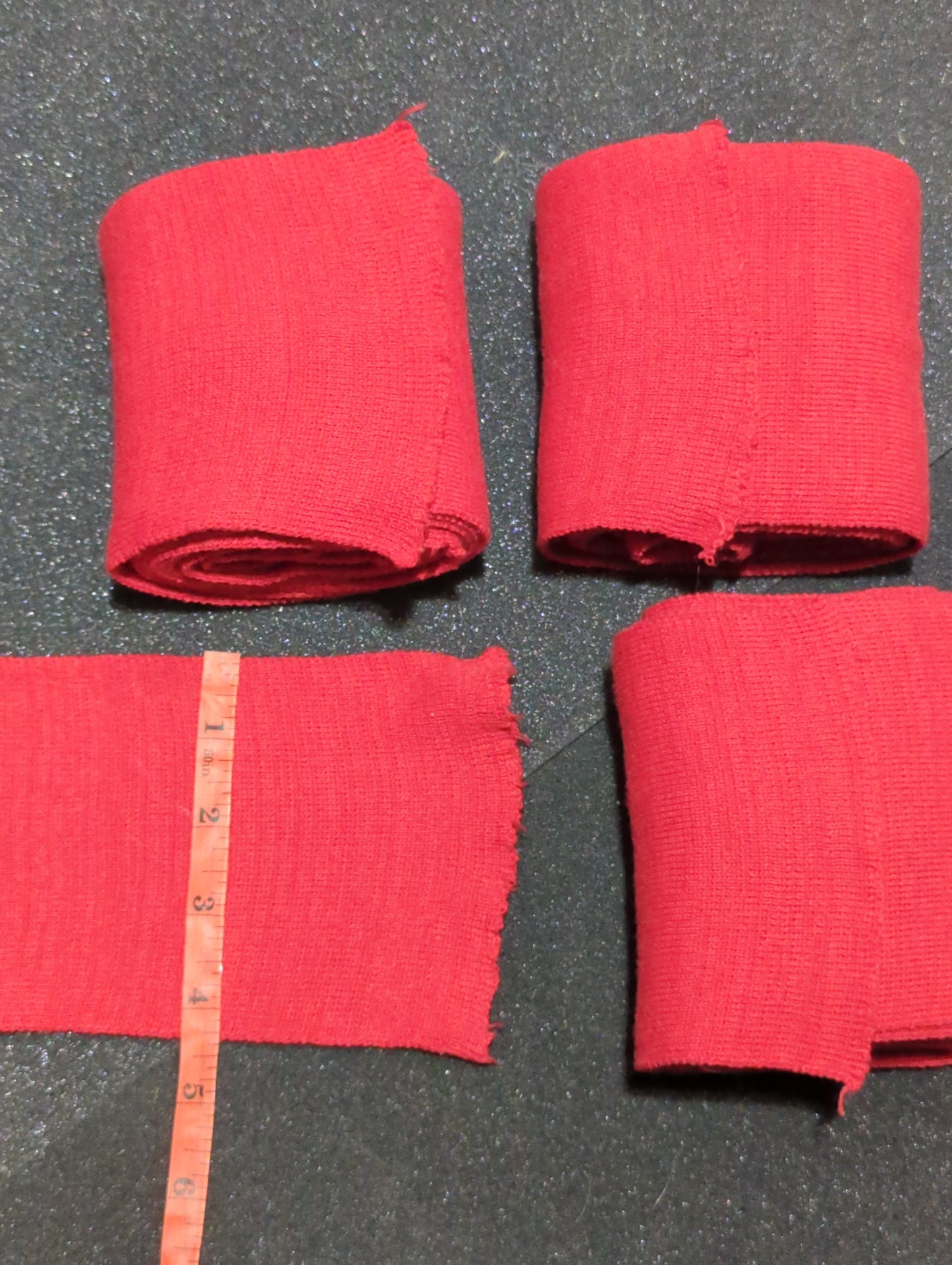 Red Cotton Leg Wraps